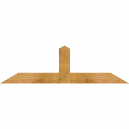 Ekena Millwork Portland Rough Sawn Timber Gable Bracket, Western Red Cedar, 48"W x 14"H x 2"D x 4"F, 7/12 Pitch GBW048X14X0204POR00RWR